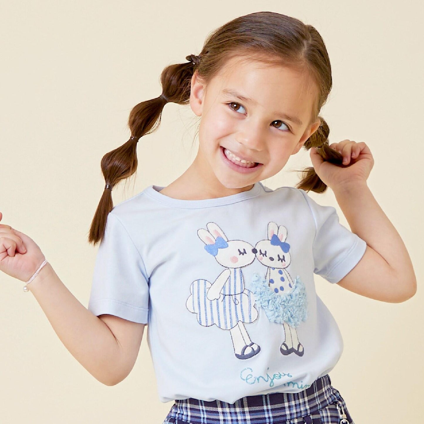 mimi荷葉邊裙拼接T恤