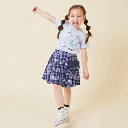 mimi荷葉邊裙拼接T恤