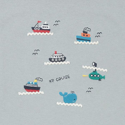 船圖案T恤