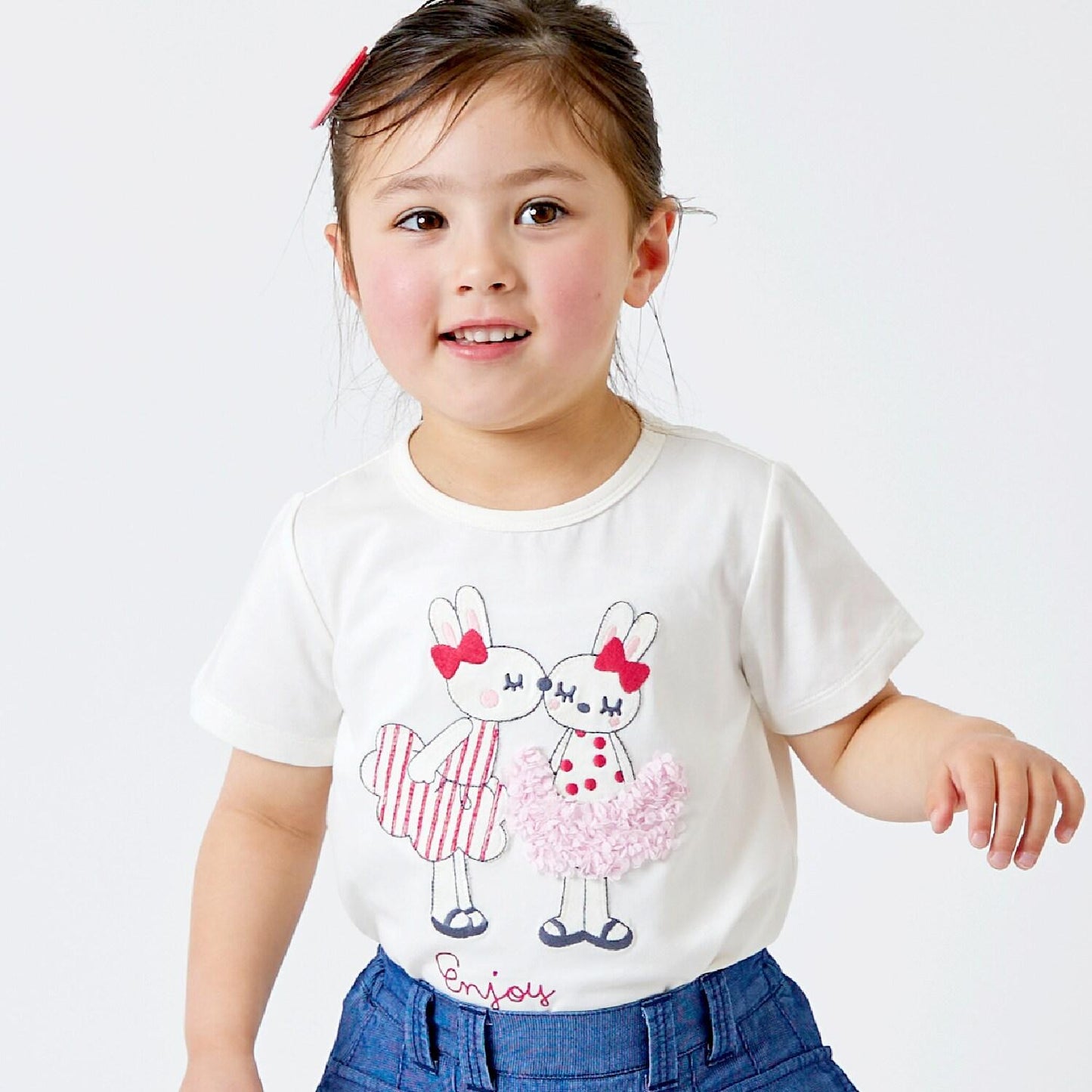 mimi荷葉邊裙拼接T恤