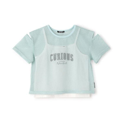 【Nico☆Petit刊載】網眼T恤吊帶套裝