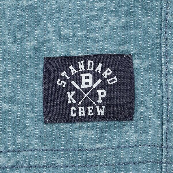 乾爽網眼牛仔風印花五分褲