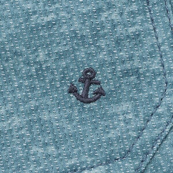 乾爽網眼牛仔風印花五分褲