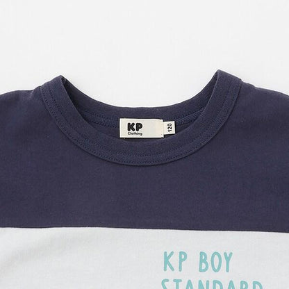 帶尼龍口袋 前身三色拼接短袖T恤