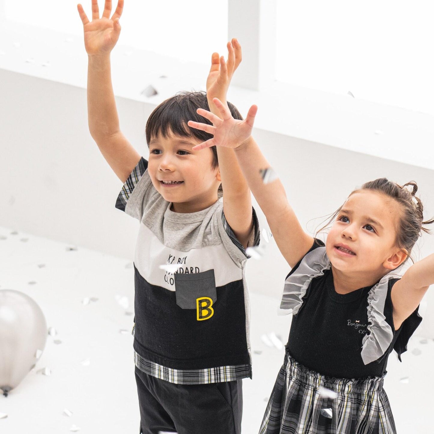 帶尼龍口袋 前身三色拼接短袖T恤