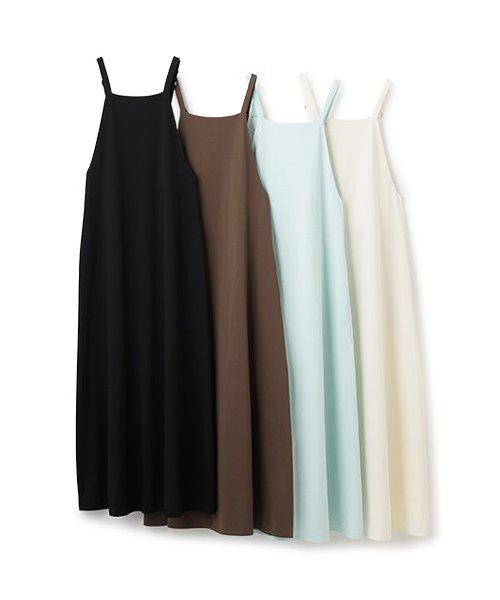 剪裁吊帶連衣裙