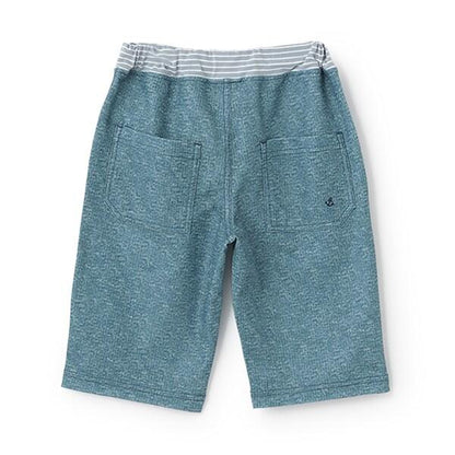 乾爽網眼牛仔風印花五分褲