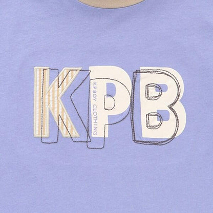 肩部針織帶KPB圖案下襬疊穿T恤