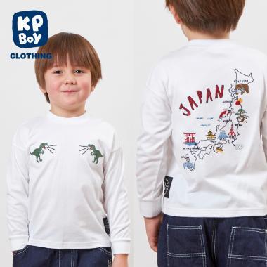 日本製/JAPAN圖案長袖T恤（100-160cm）