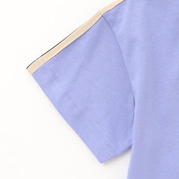 肩部針織帶KPB圖案下襬疊穿T恤