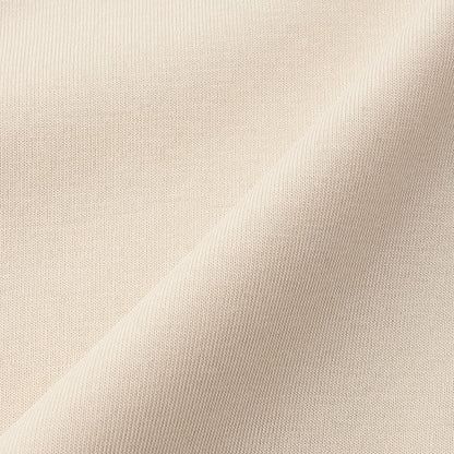 【AMI】【接觸涼感】刺繡翻領荷葉邊下襬針織套頭衫