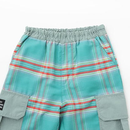 TC色織格紋五分褲