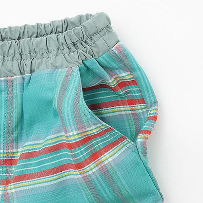 TC色織格紋五分褲