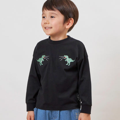 日本製/JAPAN圖案長袖T恤（100-160cm）