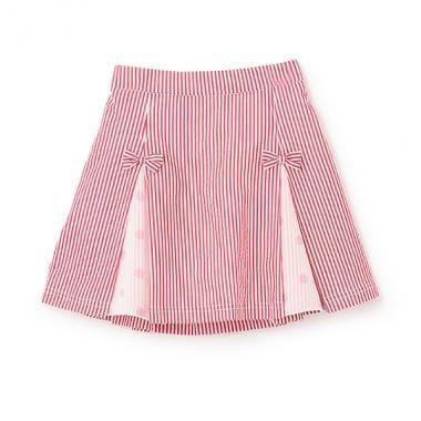 足球條紋天竺面料褲裙