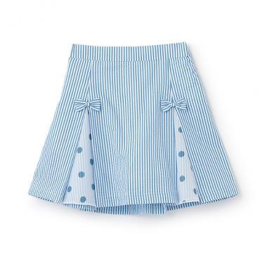 足球條紋天竺面料褲裙