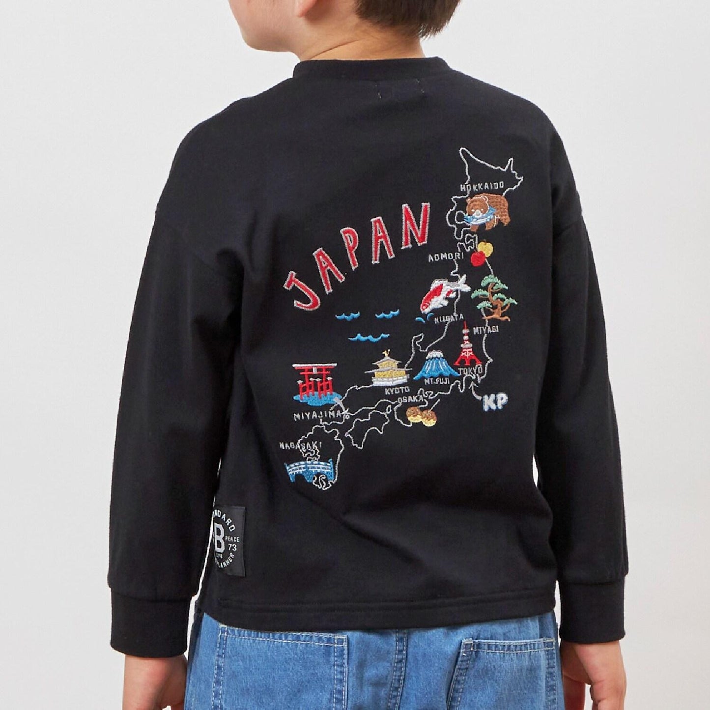 日本製/JAPAN圖案長袖T恤（100-160cm）