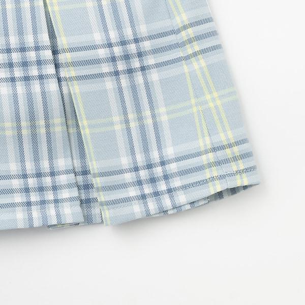 帶移動口袋T/R格紋裙褲