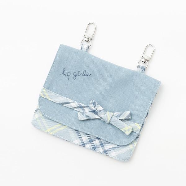 帶移動口袋T/R格紋裙褲