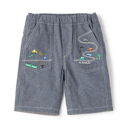 【人氣商品再次到貨】交通工具刺繡五分褲