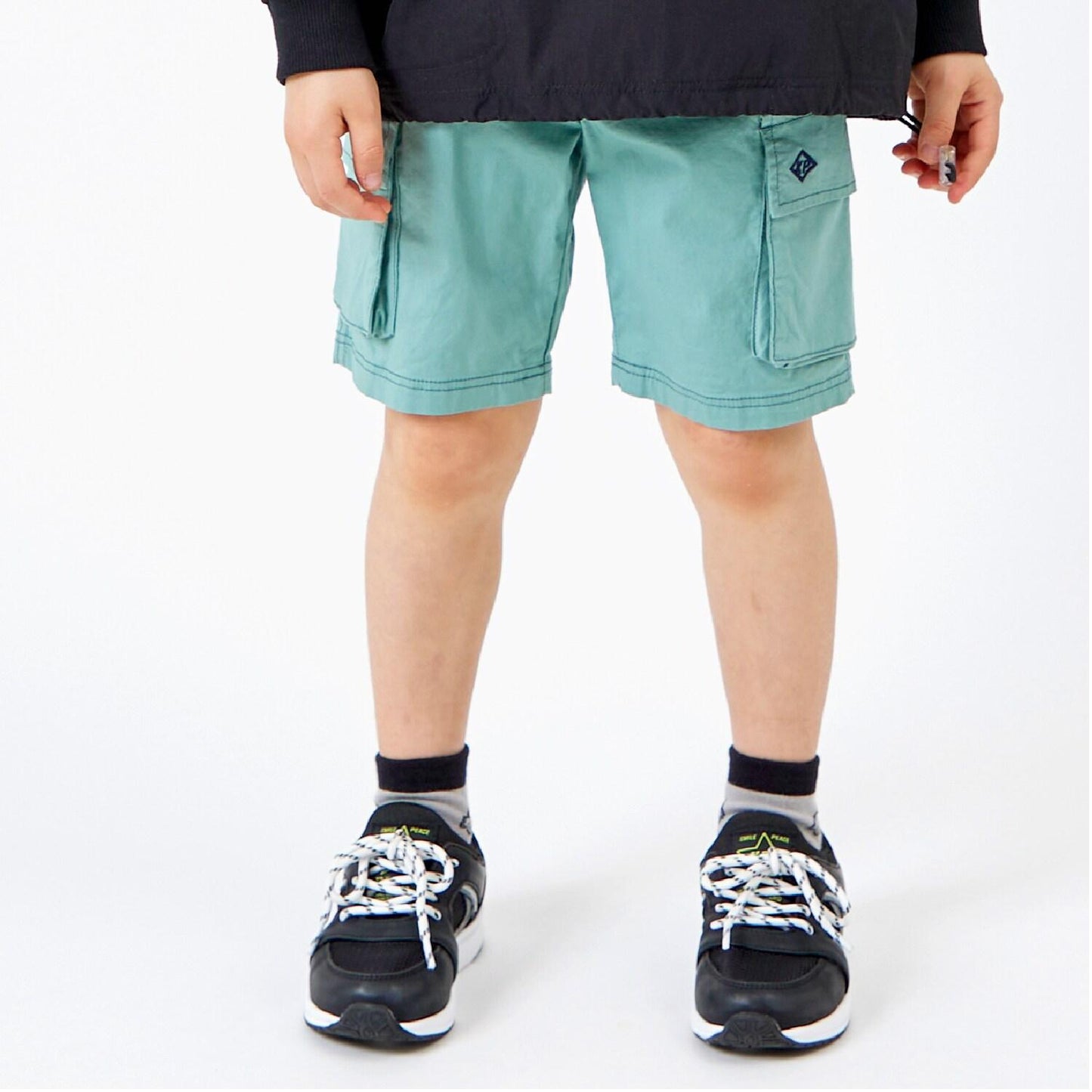 彈力府綢工裝褲