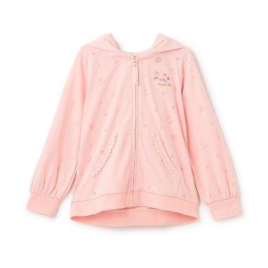 貓耳歐泊拉鍊連帽衛衣