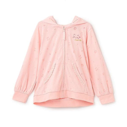 貓耳歐泊拉鍊連帽衛衣