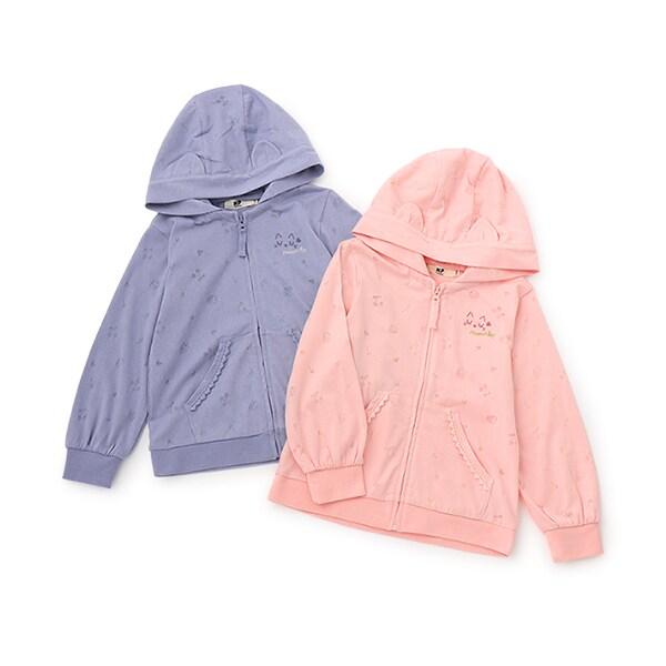 貓耳歐泊拉鍊連帽衛衣