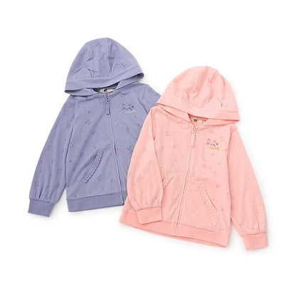 貓耳歐泊拉鍊連帽衛衣