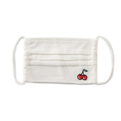 單點刺繡百褶口罩