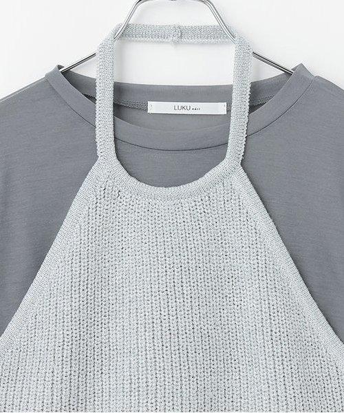 透視T恤*亮片吊帶背心套裝