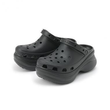 【crocs】厚底涼鞋