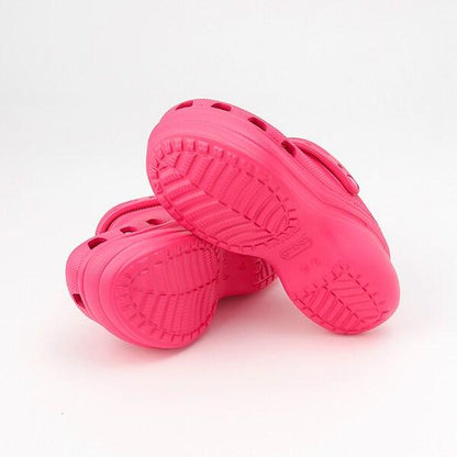 【crocs】厚底涼鞋
