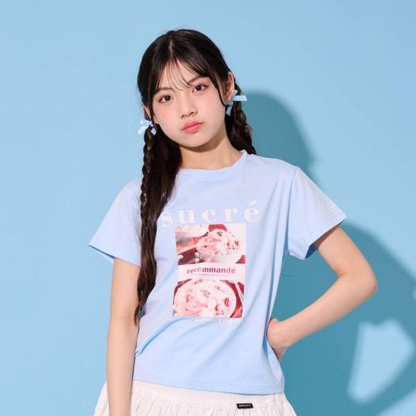 漿果冰淇淋印花T恤