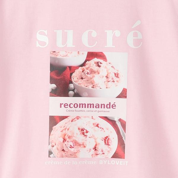 漿果冰淇淋印花T恤