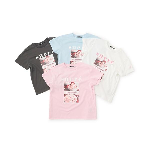 漿果冰淇淋印花T恤