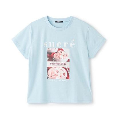 漿果冰淇淋印花T恤