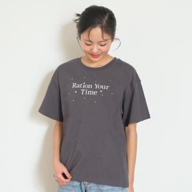 【7days】【GOODPRICE】【純棉100%】字母水鑽T恤