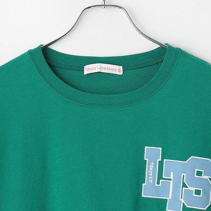 【7days】【純棉100%】字母印花寬鬆T恤