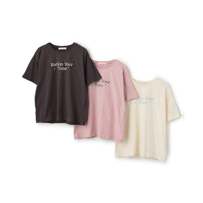 【7days】【GOODPRICE】【純棉100%】字母水鑽T恤
