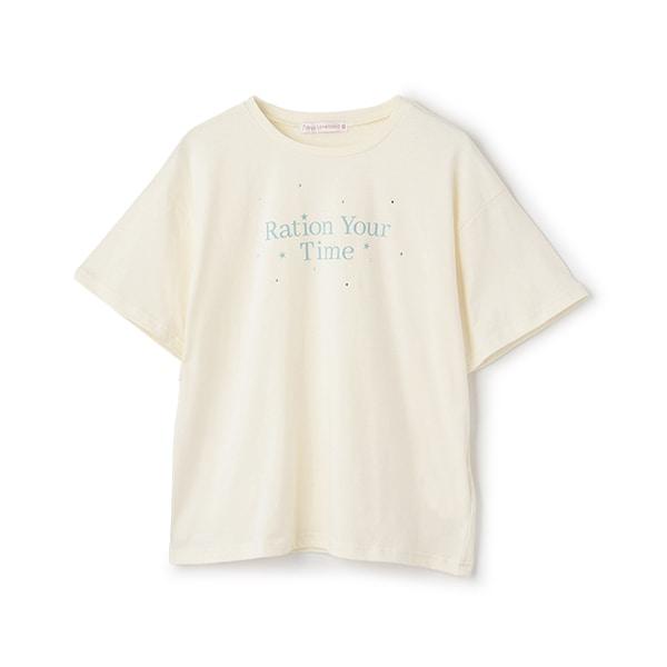 【7days】【GOODPRICE】【純棉100%】字母水鑽T恤