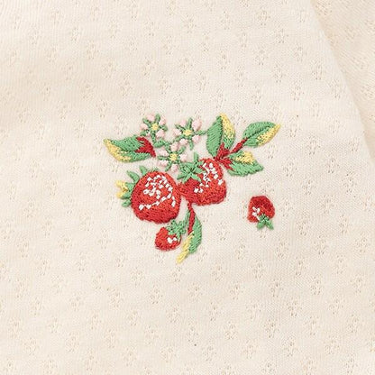 野草莓刺繡新生兒服