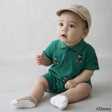 【《迪士尼》】刺繡翻領連體衣