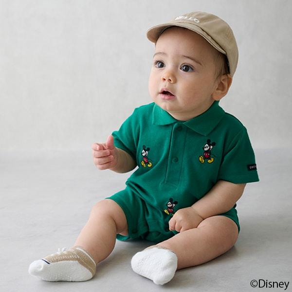 【《迪士尼》】刺繡翻領連體衣