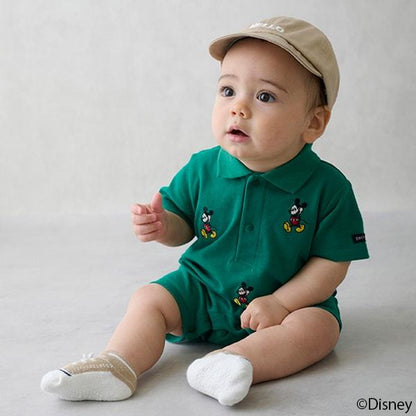 【《迪士尼》】刺繡翻領連體衣