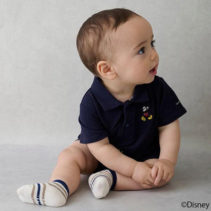 【《迪士尼》】刺繡翻領連體衣