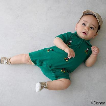 【《迪士尼》】刺繡翻領連體衣