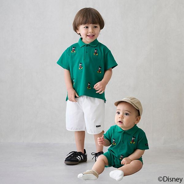 【《迪士尼》】刺繡翻領連體衣