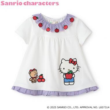 【HELLO KITTY】荷葉邊領女式長款上衣