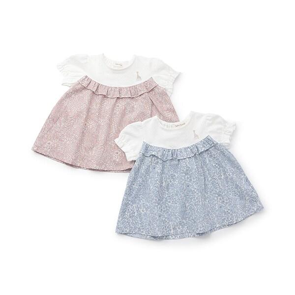 小花圖案長款上衣